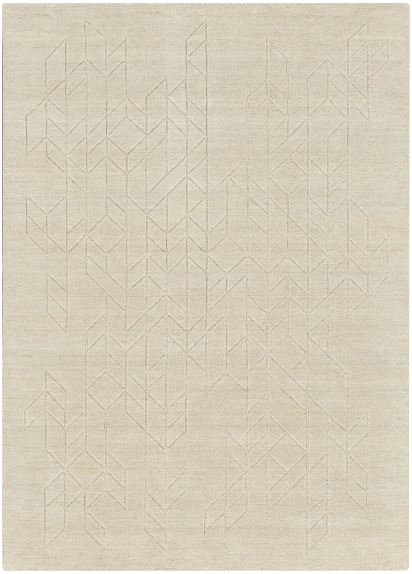 Nourison Home Alessia ALE01 Ivory Contemporary Hand Knotted Rug