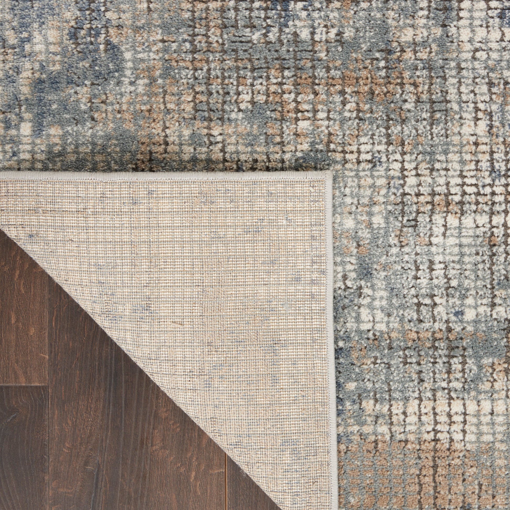 Nourison Home Quarry  Blue Beige  Contemporary