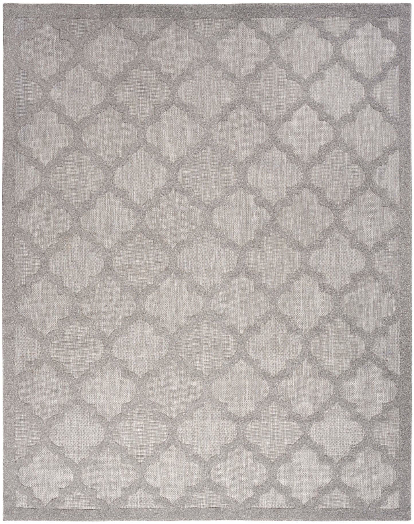 Nourison Home Easy Care NES01 Silver Grey Contemporary Flat Weave Rug