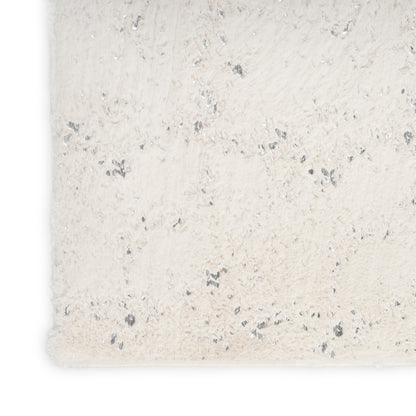 Nourison Home Cozy Shimmer  Ivory Silver  Contemporary