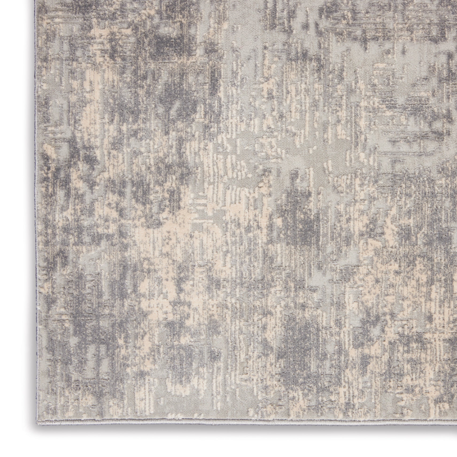 Nourison Home Rustic Textures  Ivory Silver  Contemporary