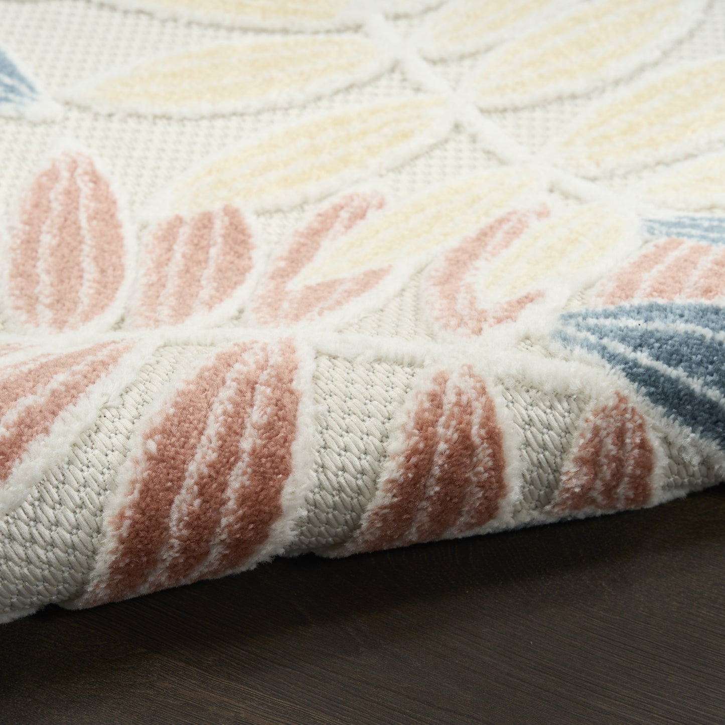 Nourison Home Aloha  Ivory Blue  Contemporary