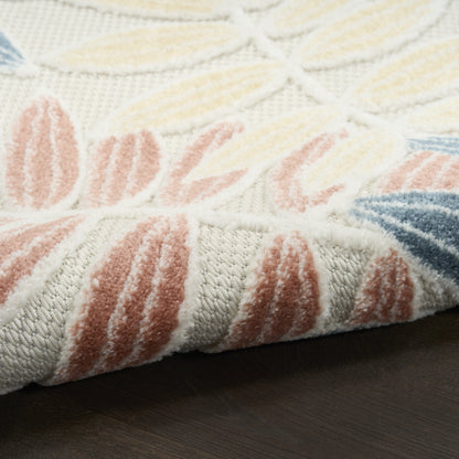 Nourison Home Aloha  Ivory Blue  Contemporary