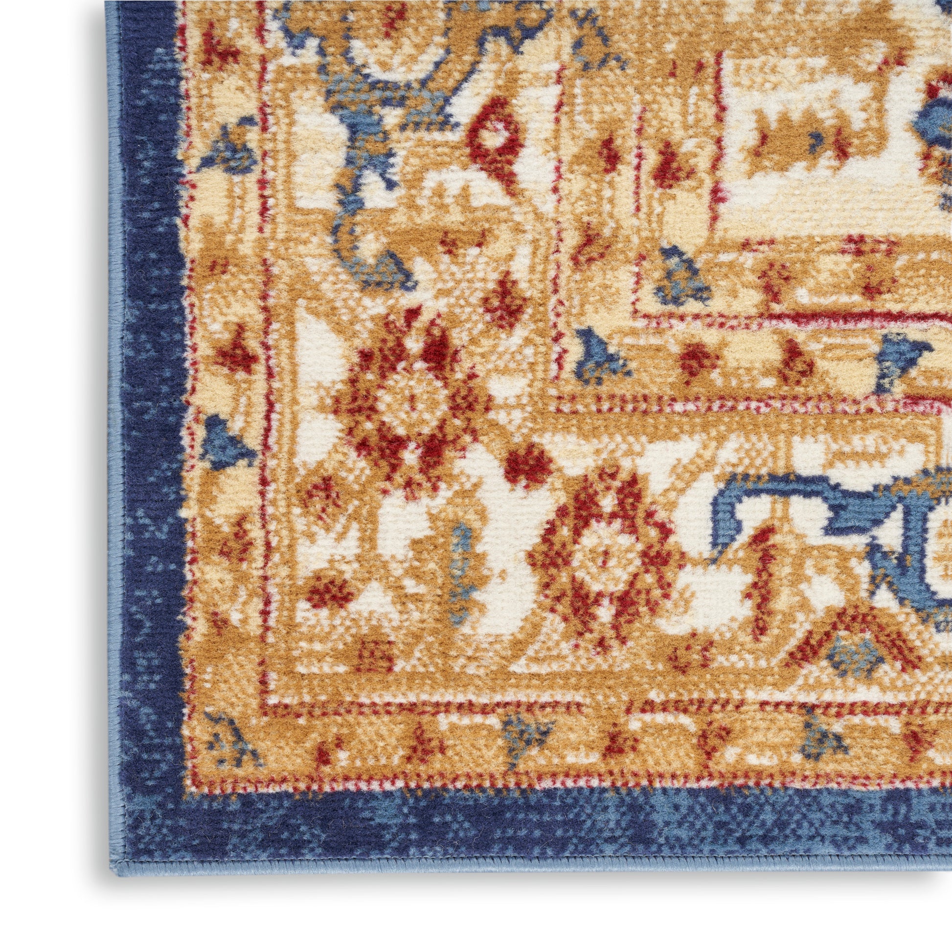 Nourison Home Grafix  Navy Gold  Traditional