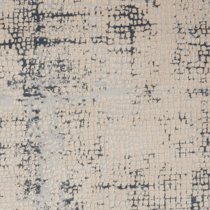 Nourison Home Rustic Textures  Ivory Blue  Contemporary