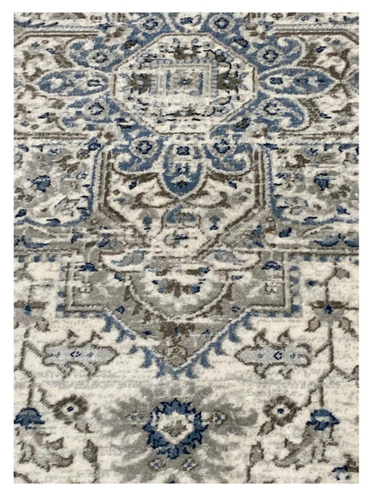 Artisan Bella Cream Blue Transitional Machinemade Rug - Rugs - Artisan - Atlanta Designer Rugs