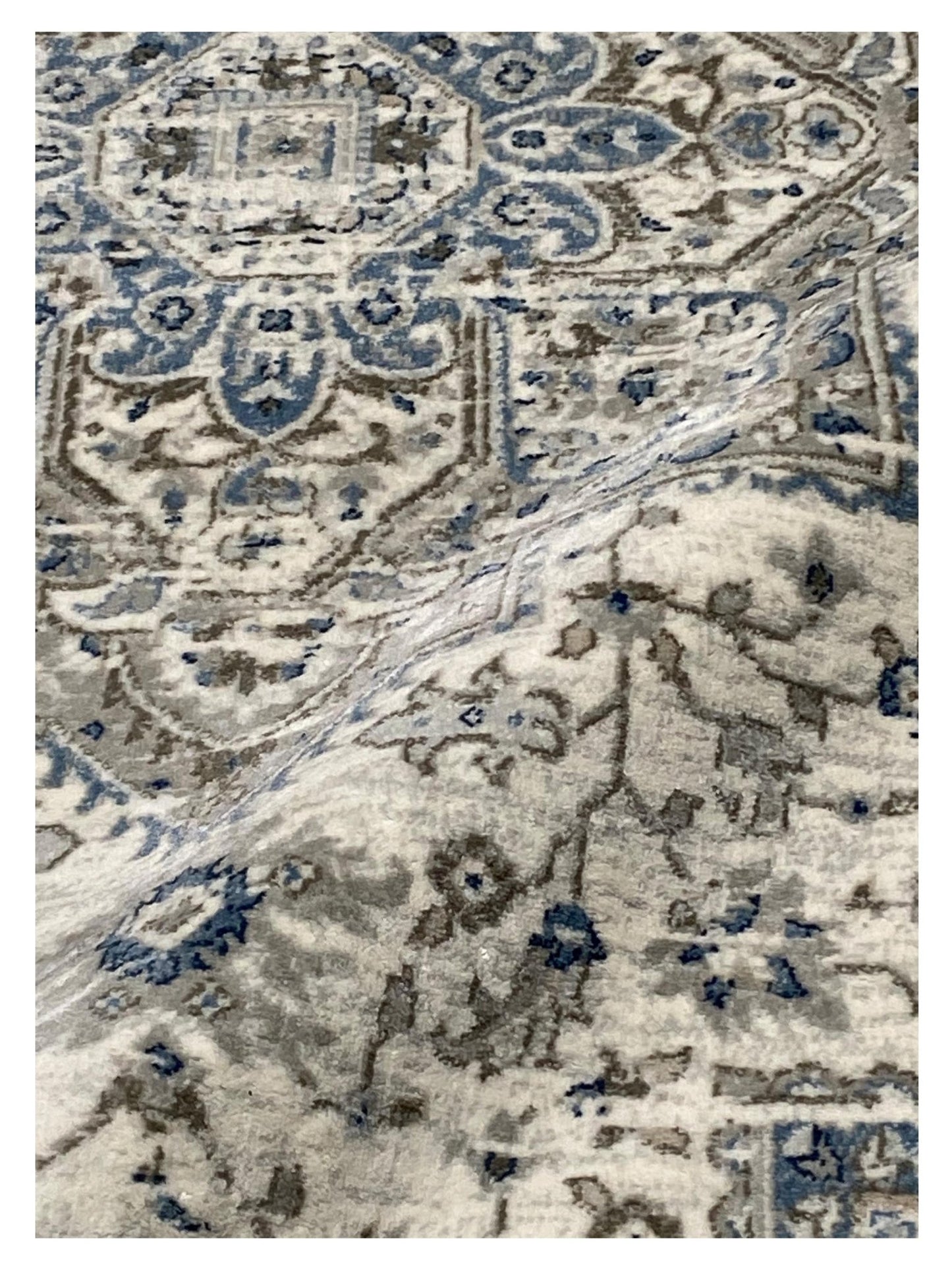 Artisan Bella Cream Blue Transitional Machinemade Rug - Rugs - Artisan - Atlanta Designer Rugs