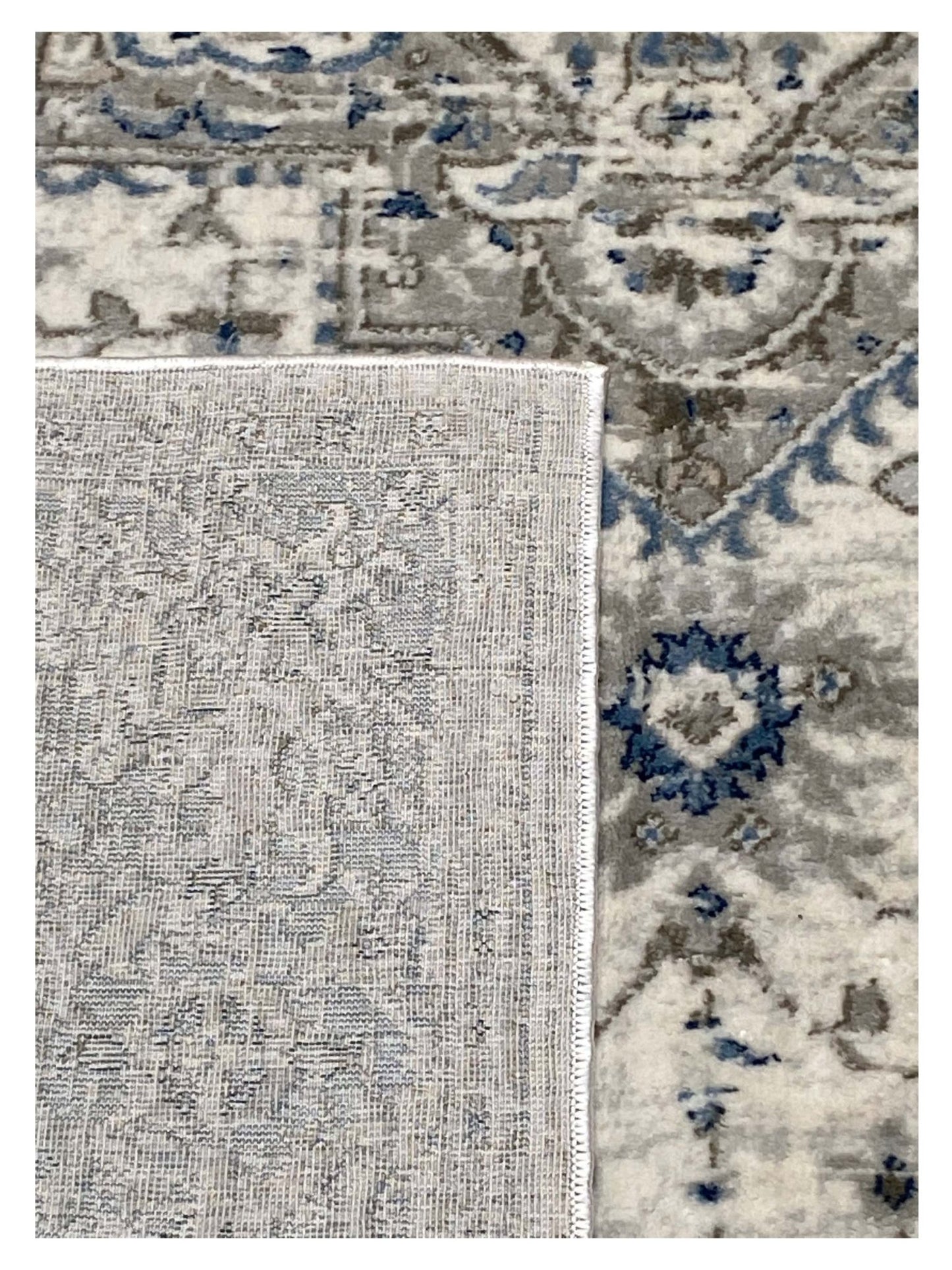 Artisan Bella Cream Blue Transitional Machinemade Rug - Rugs - Artisan - Atlanta Designer Rugs