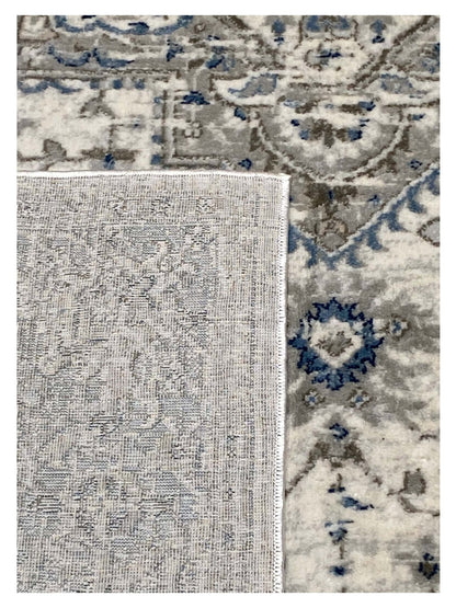 Artisan Bella Cream Blue Transitional Machinemade Rug - Rugs - Artisan - Atlanta Designer Rugs