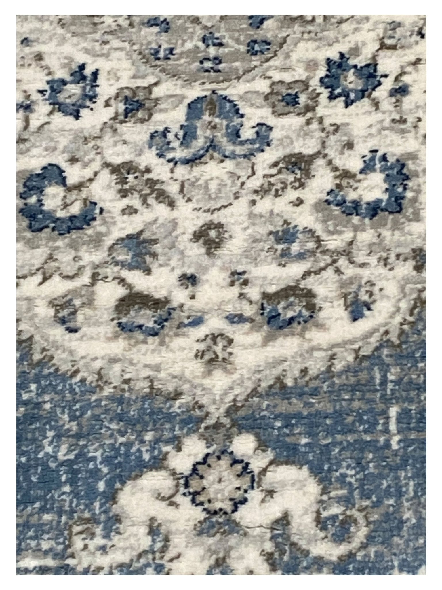 Artisan Bella Blue Cream Transitional Machinemade Rug - Rugs - Artisan - Atlanta Designer Rugs