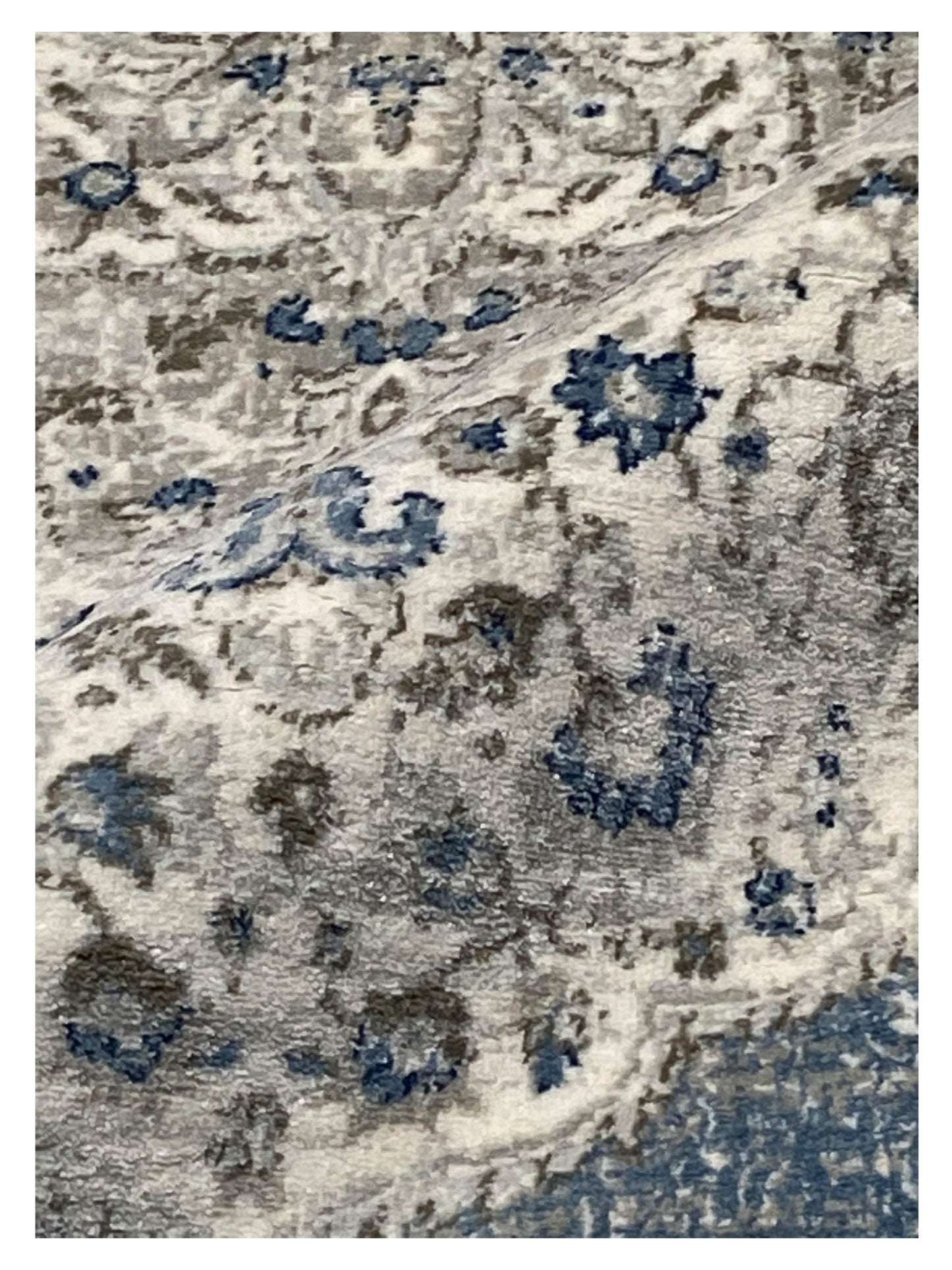 Artisan Bella Blue Cream Transitional Machinemade Rug - Rugs - Artisan - Atlanta Designer Rugs