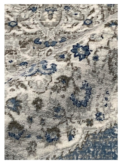 Artisan Bella Blue Cream Transitional Machinemade Rug - Rugs - Artisan - Atlanta Designer Rugs
