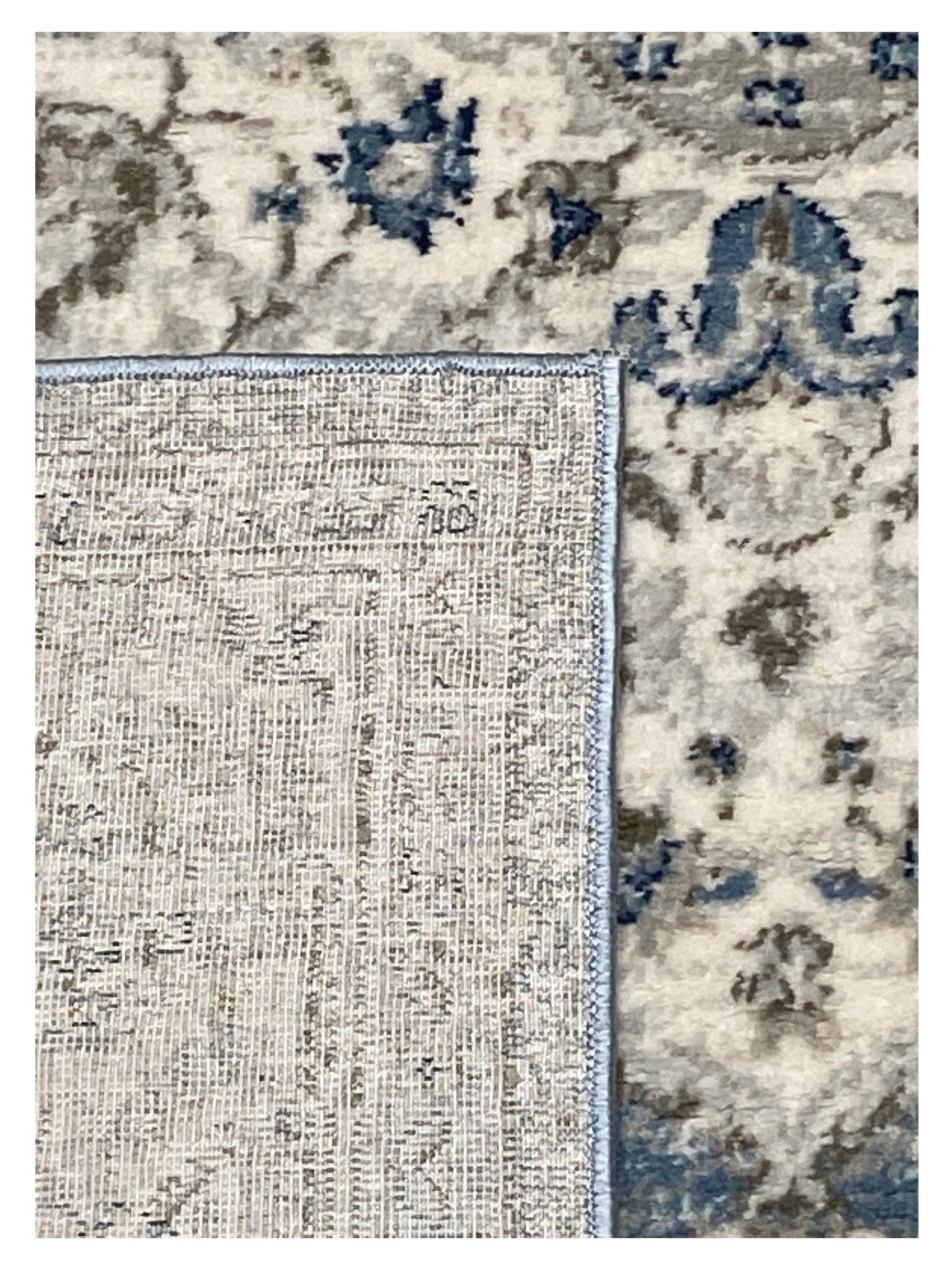 Artisan Bella Blue Cream Transitional Machinemade Rug - Rugs - Artisan - Atlanta Designer Rugs
