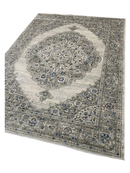 Artisan Bella Cream Gray Transitional Machinemade Rug - Rugs - Artisan - Atlanta Designer Rugs