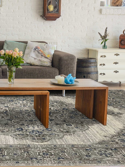 Artisan Bella Cream Gray Transitional Machinemade Rug - Rugs - Artisan - Atlanta Designer Rugs