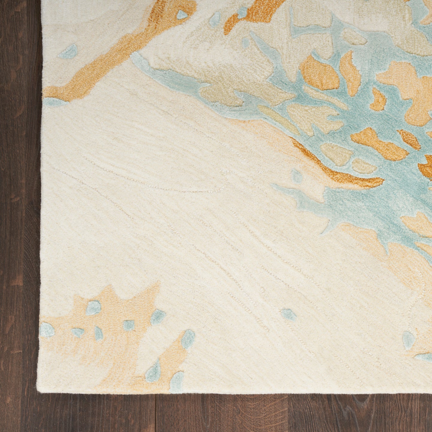Nourison Home Prismatic  Sand Blue  Contemporary