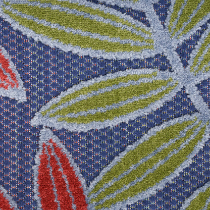 Nourison Home Aloha  Navy Multicolor  Contemporary