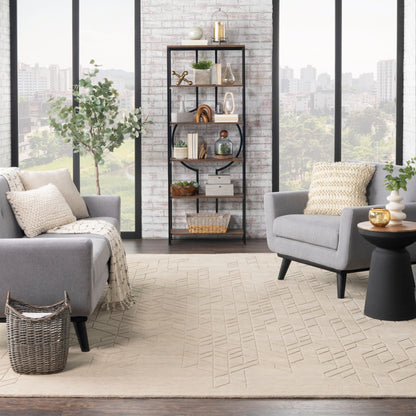 Nourison Home Alessia  Beige  Contemporary