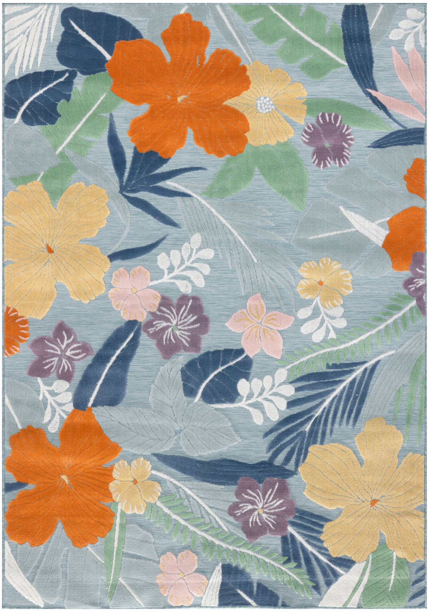 Nourison Home Suncoast SNC01 Blue Multicolor Contemporary Machine Woven Rug