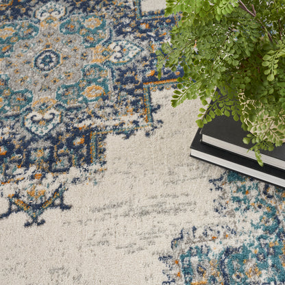 Nourison Home Passion  Ivory Grey Blue  Transitional