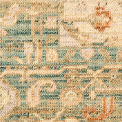 Nourison Home Antique Bloom  Teal  Traditional