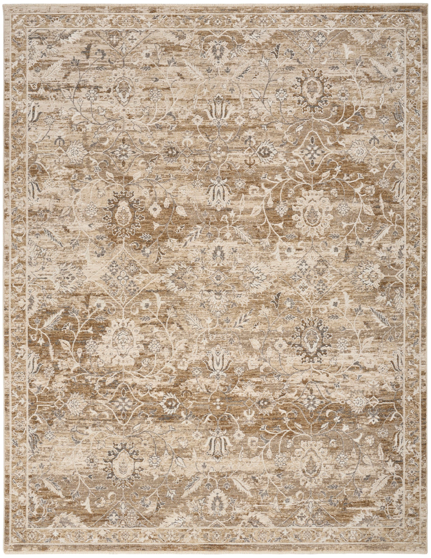 Nourison Home Retreat RET01 Beige Traditional Machine Woven Rug
