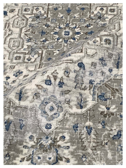 Artisan Bella Grey Cream Transitional Machinemade Rug - Rugs - Artisan - Atlanta Designer Rugs