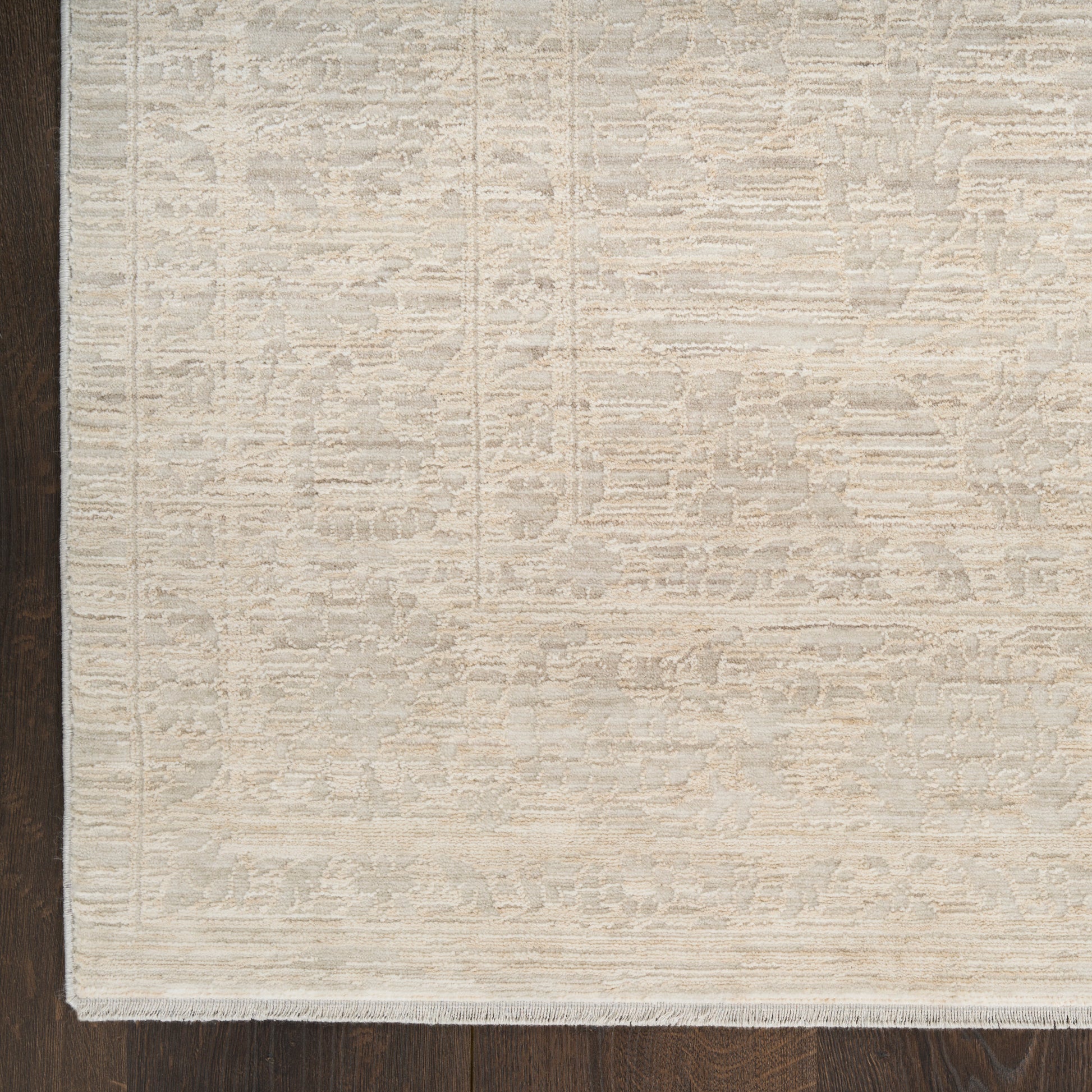 Nourison Home Shadows  Ivory Grey  Traditional