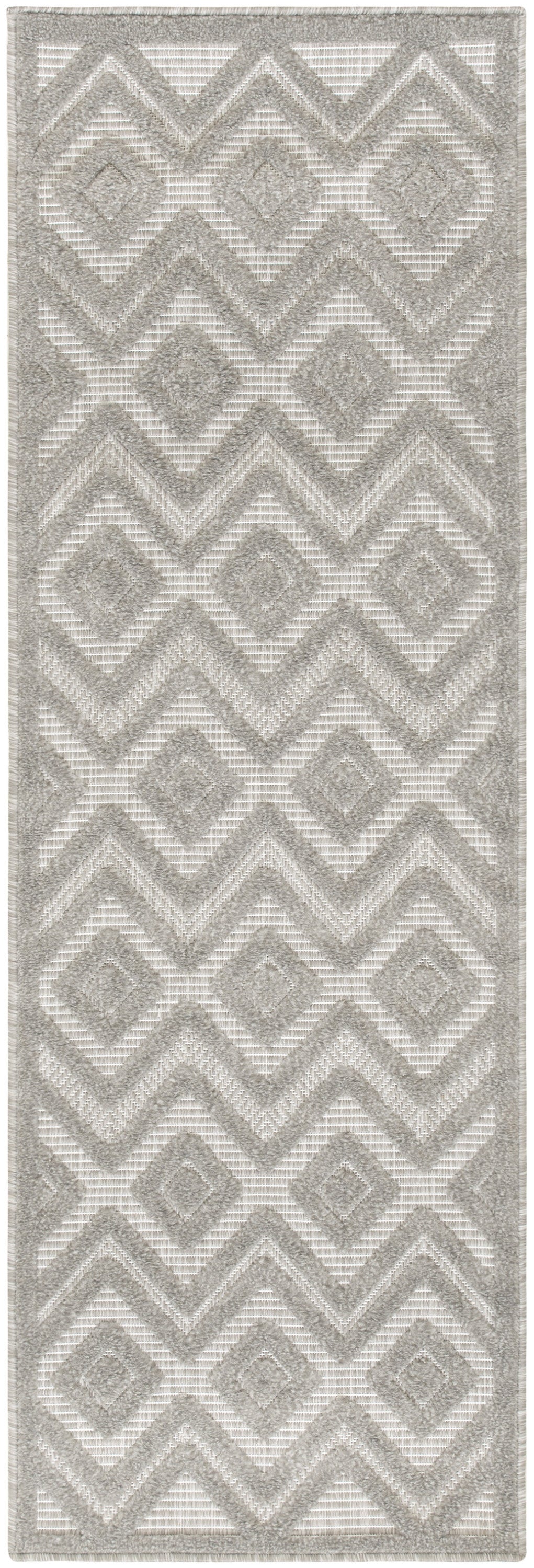 Nourison Home Versatile NRV01 Silver Grey Contemporary Flat Weave Rug