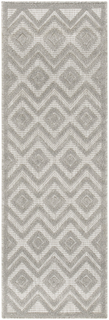 Nourison Home Versatile NRV01 Silver Grey Contemporary Flat Weave Rug