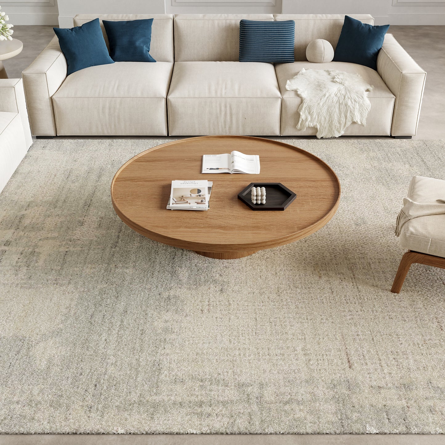 Nourison Home Harmony  Ivory Grey  Contemporary