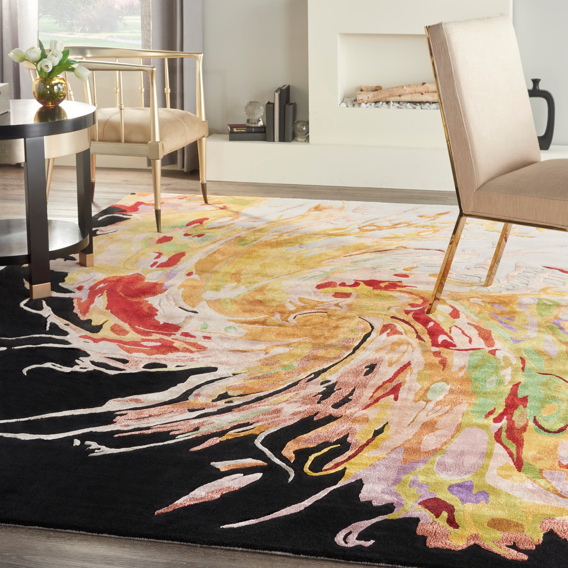 Nourison Home Prismatic  Multicolor  Contemporary