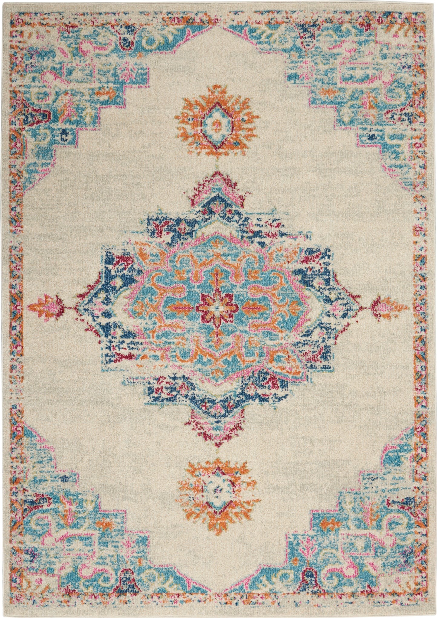 Nourison Home Passion PSN24 Grey Multicolor Transitional Power-loomed Rugs