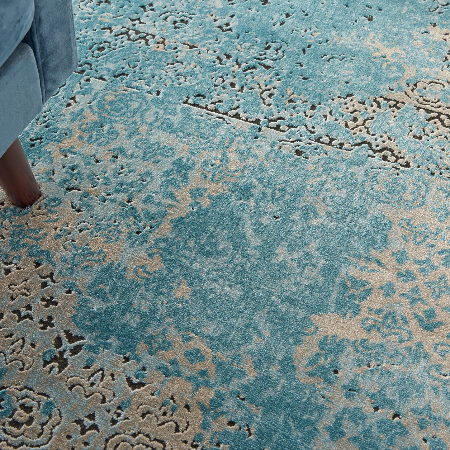 Nourison Home Karma  Blue  Traditional