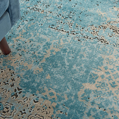 Nourison Home Karma  Blue  Traditional