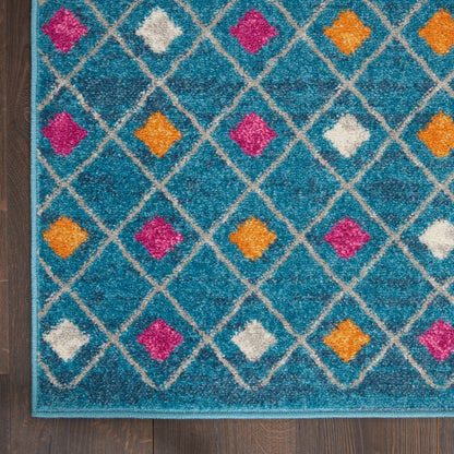 Nourison Home Passion  Blue Multicolor  Transitional