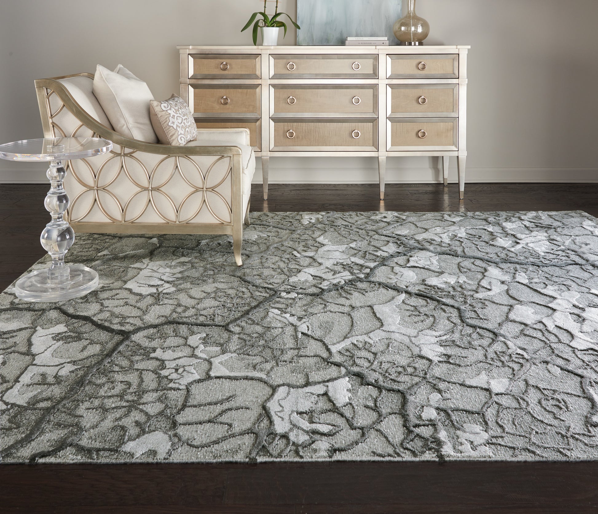 Nourison Home Divine  Charcoal  Contemporary