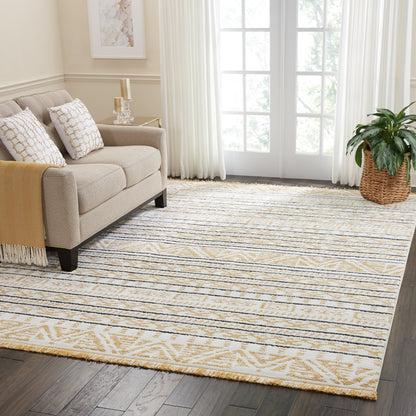 Nourison Home Kamala  Yellow  Contemporary