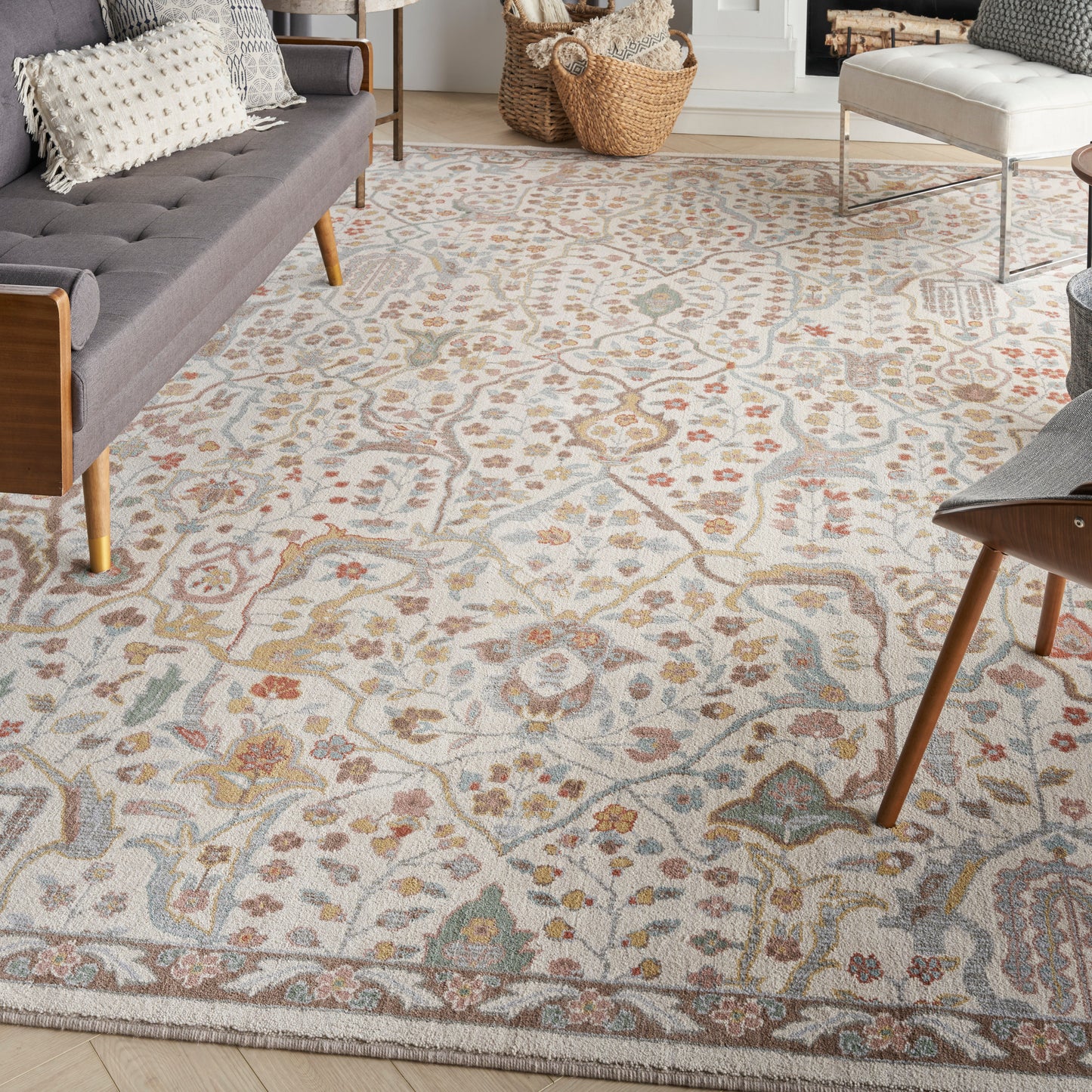 Nourison Home Parisa  Beige  Traditional