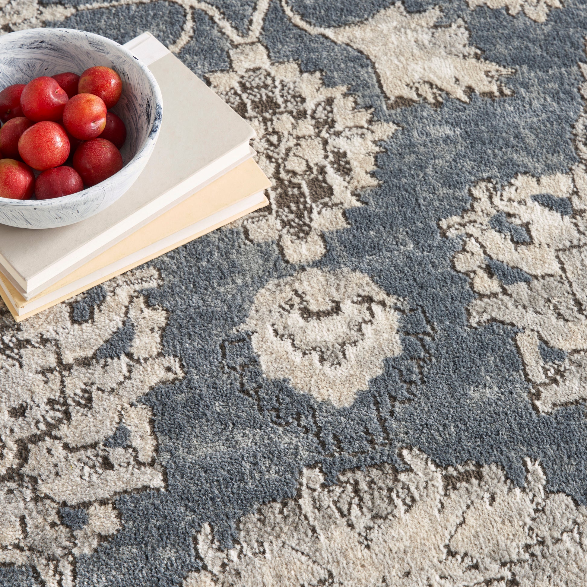 Nourison Home Quarry  Blue Beige  Traditional