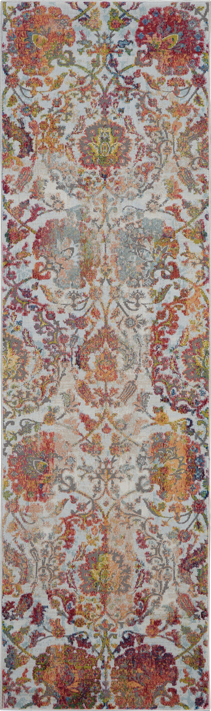 Nourison Home Ankara Global ANR06 Ivory Orange Transitional Power-loomed Rug
