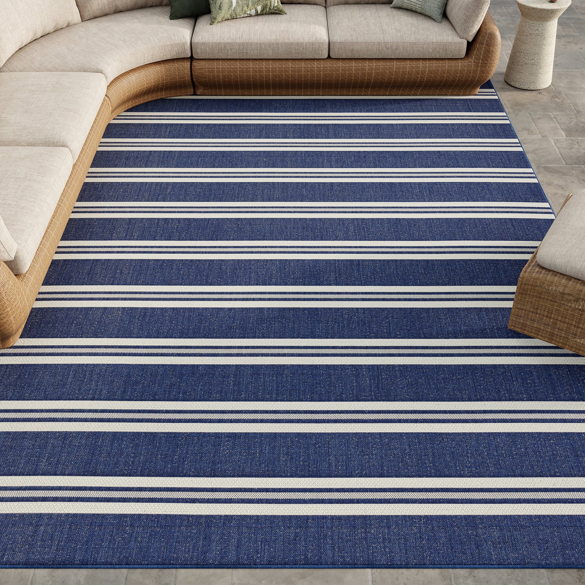 Nourison Home Horizon Indoor/Outdoor  Navy  Contemporary