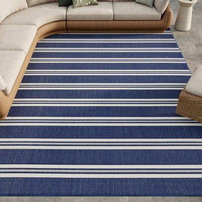 Nourison Home Horizon Indoor/Outdoor  Navy  Contemporary