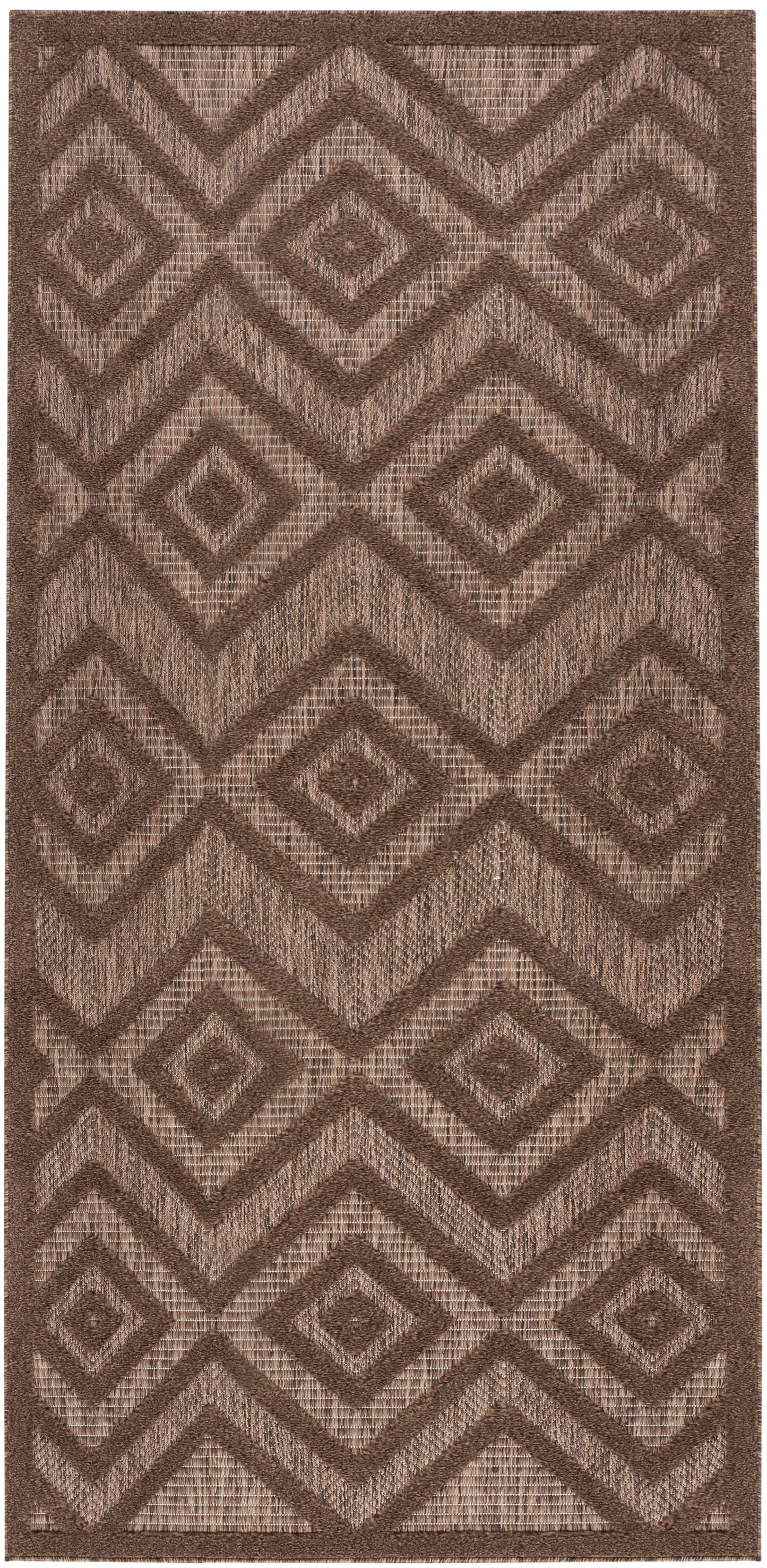 Nourison Home Versatile NRV01 Brown Contemporary Flat Weave Rug