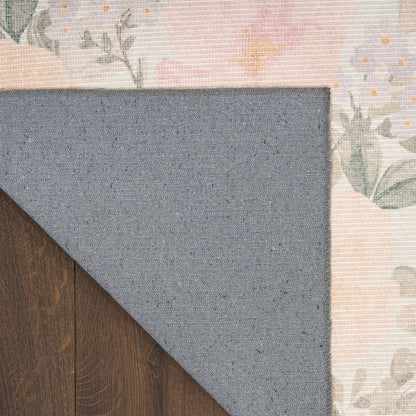 Nourison Home Botanical Washables  Beige Multicolor  Contemporary