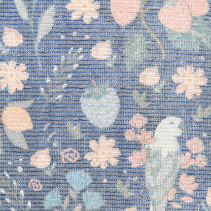 Nourison Home Botanical Washables  Blue Multicolor  Contemporary