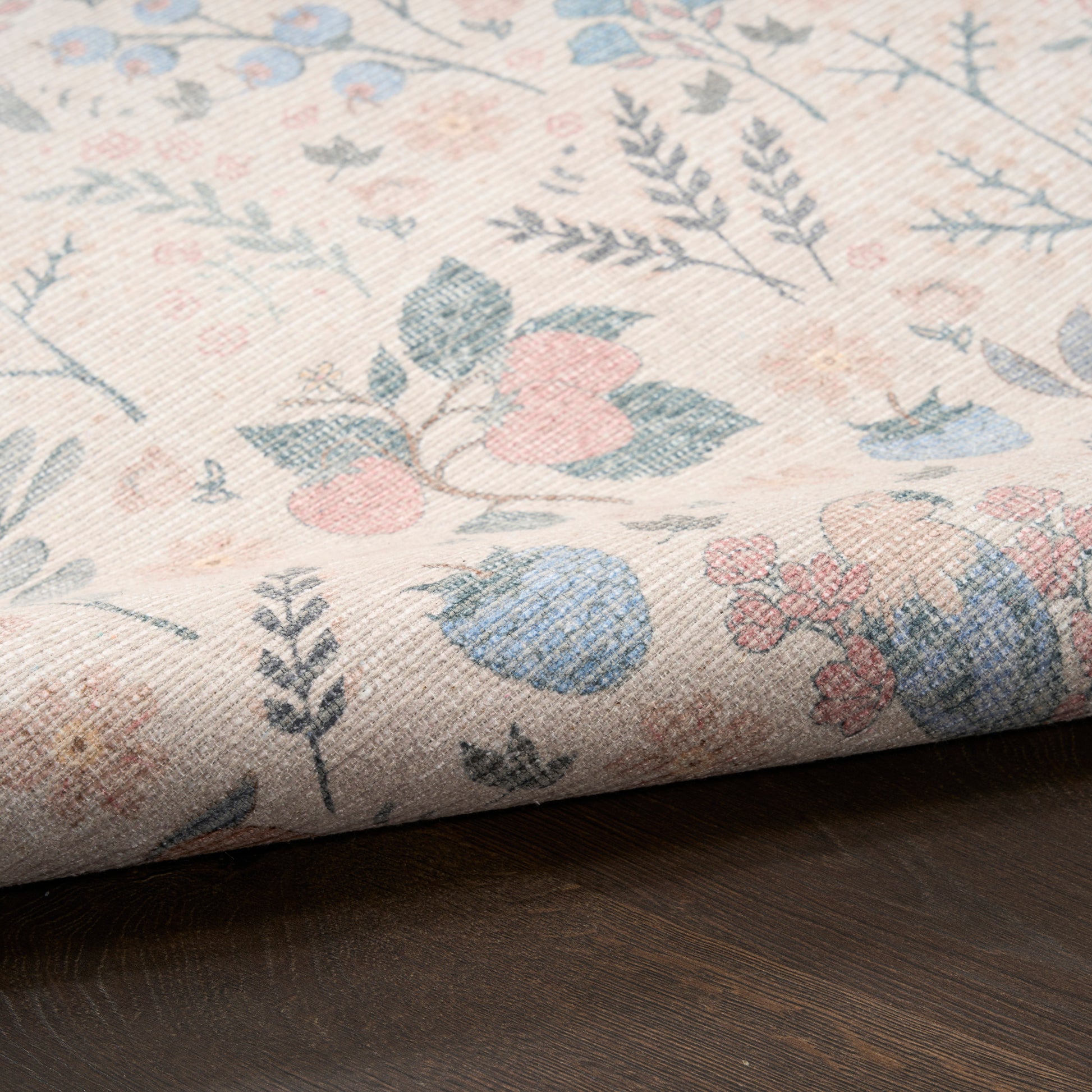 Nourison Home Botanical Washables  Ivory Multicolor  Contemporary