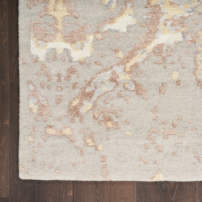 Nourison Home Silk Shadows  Silver  Contemporary