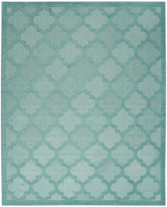Nourison Home Easy Care  Aqua Teal  Contemporary