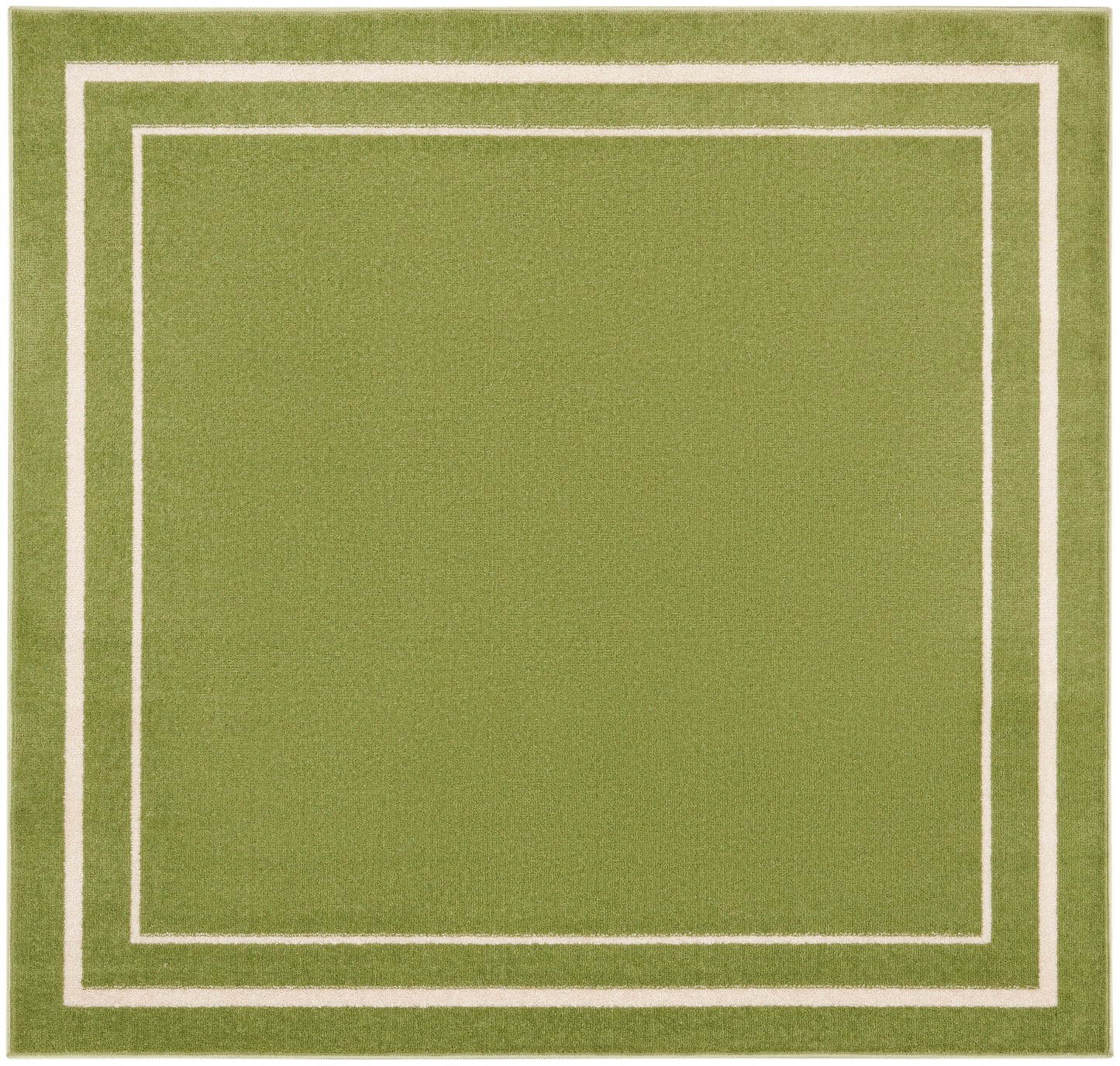Nourison Home Nourison Essentials NRE02 Green Ivory Contemporary Power-loomed Rug